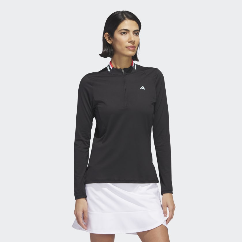 Adidas Women's Ultimate365 Tour Long Sleeve Mock Polo