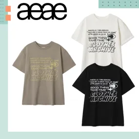 AEAE  |Unisex Street Style Cotton Short Sleeves T-Shirts