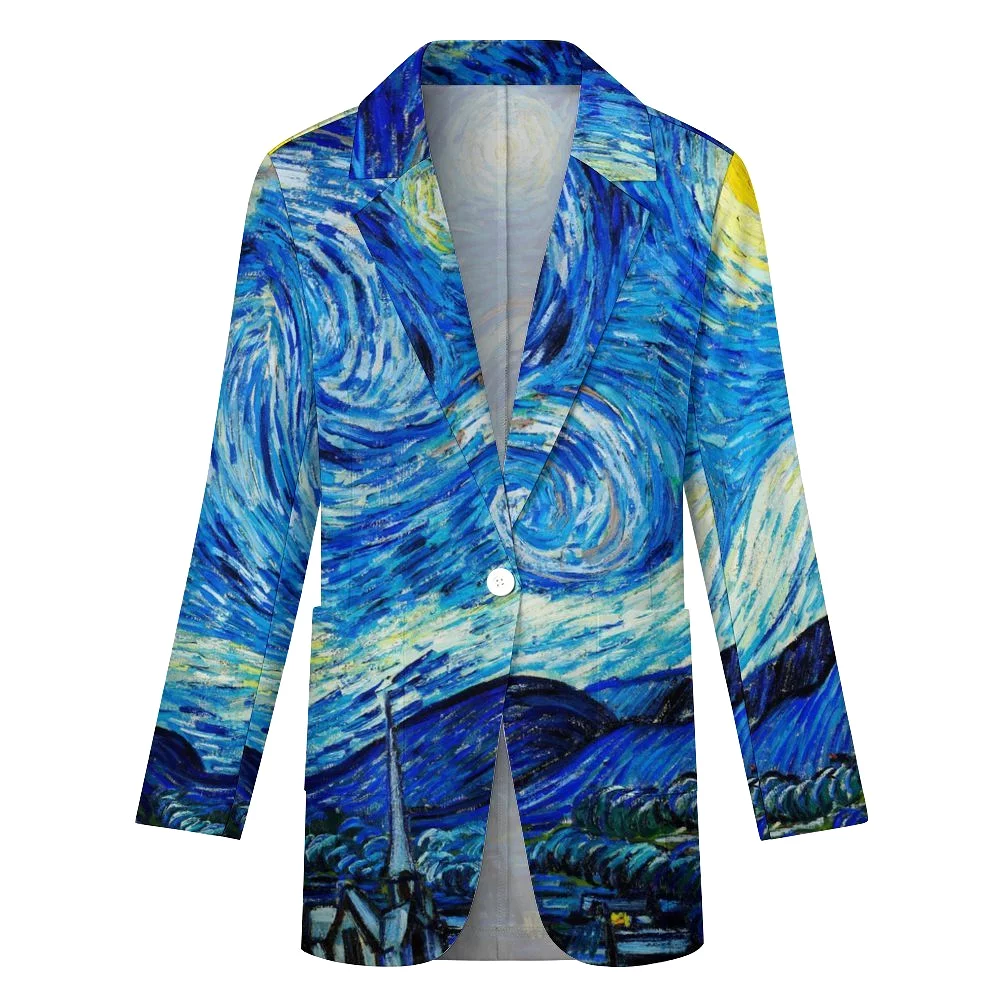 All Over Print Women's Blazer Women's casual suit