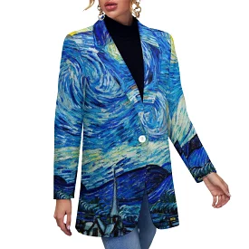 All Over Print Women's Blazer Women's casual suit