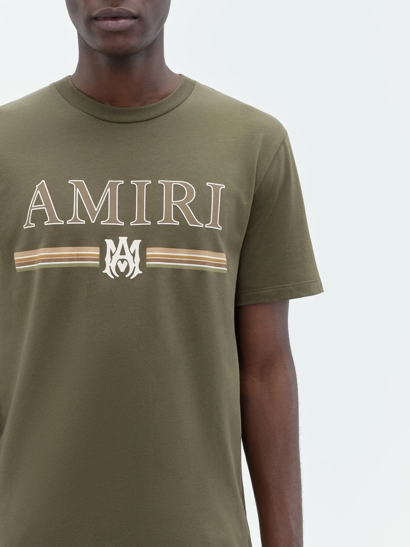 AMIRI  |Street Style Plain Cotton Short Sleeves Logo T-Shirts