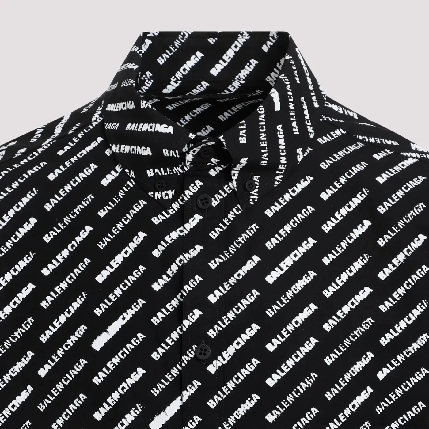 BALENCIAGA  |Cotton Short Sleeves Logo Luxury Shirts