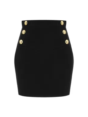 Balmain Buttoned Mini Skirt