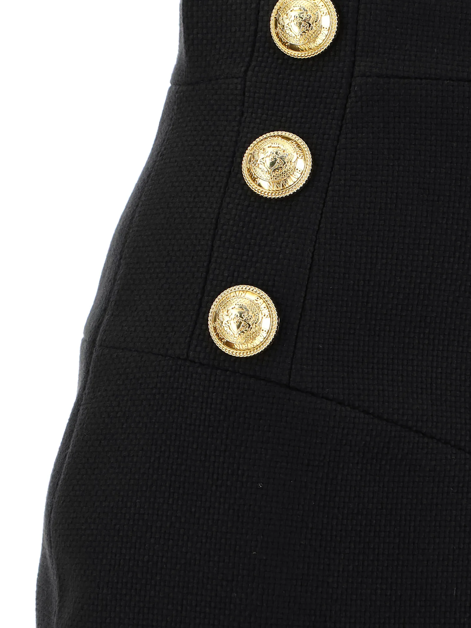 Balmain Buttoned Mini Skirt