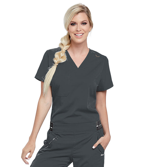 Barco Grey's Anatomy +SpandexStretch GVST028 Women's Tuck In V-Neck Top