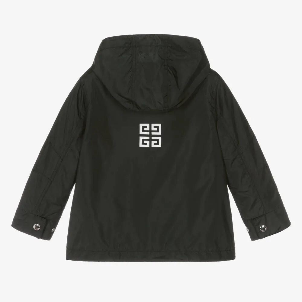 Boys Black Logo Windbreaker Jacket