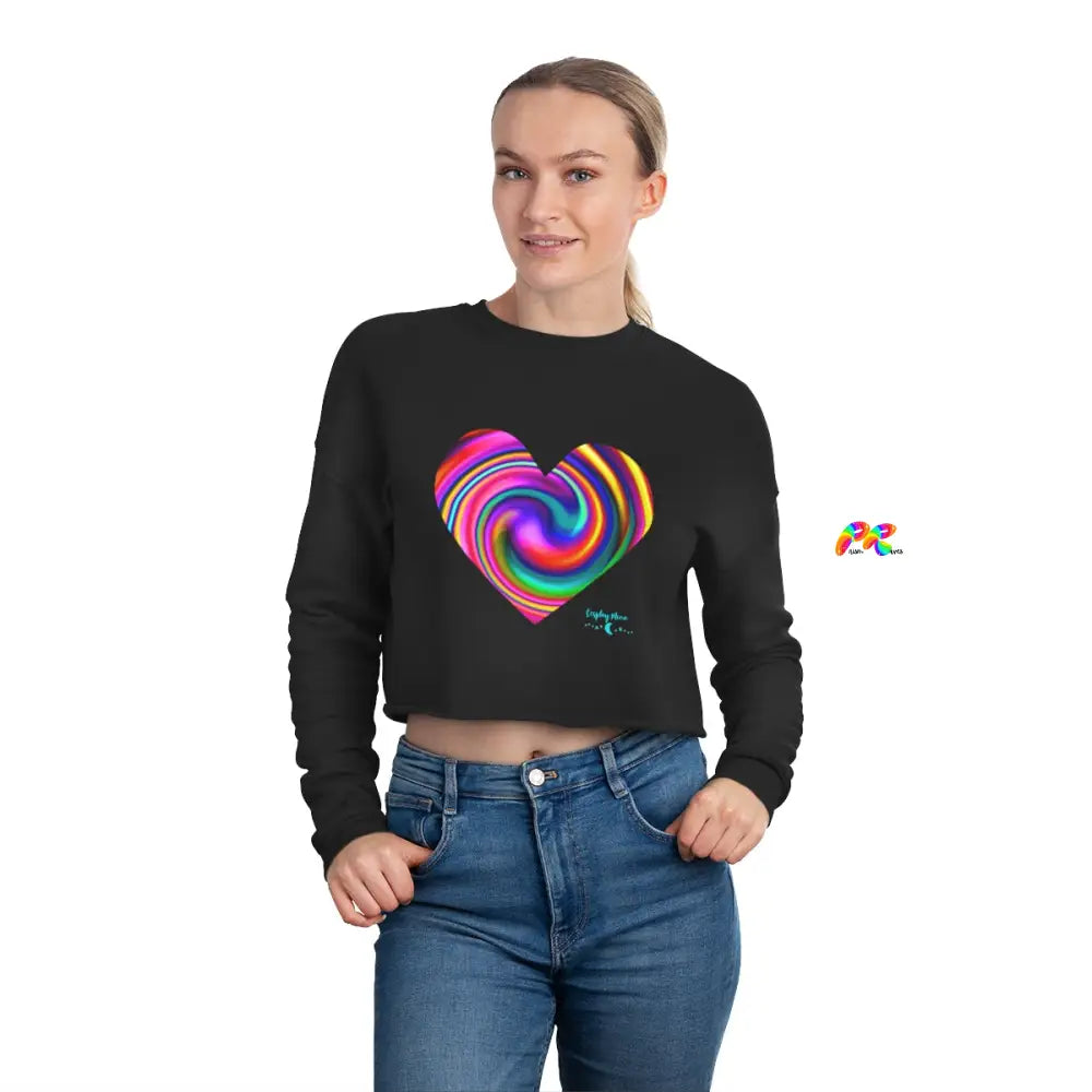 Bright Heart Women's Cropped Sweatshirt