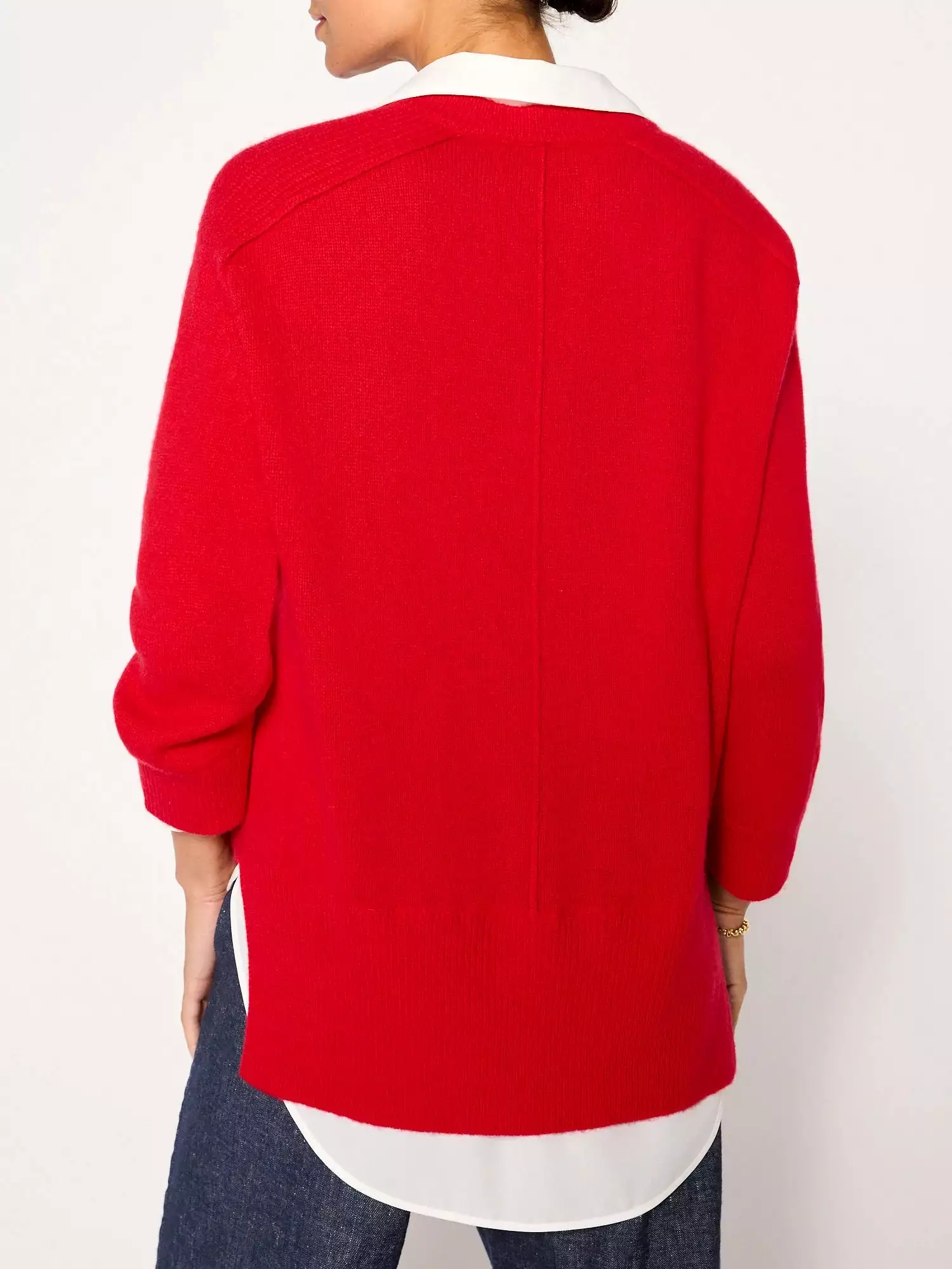 BROCHU WALKER Looker Layered V-Neck Sweater