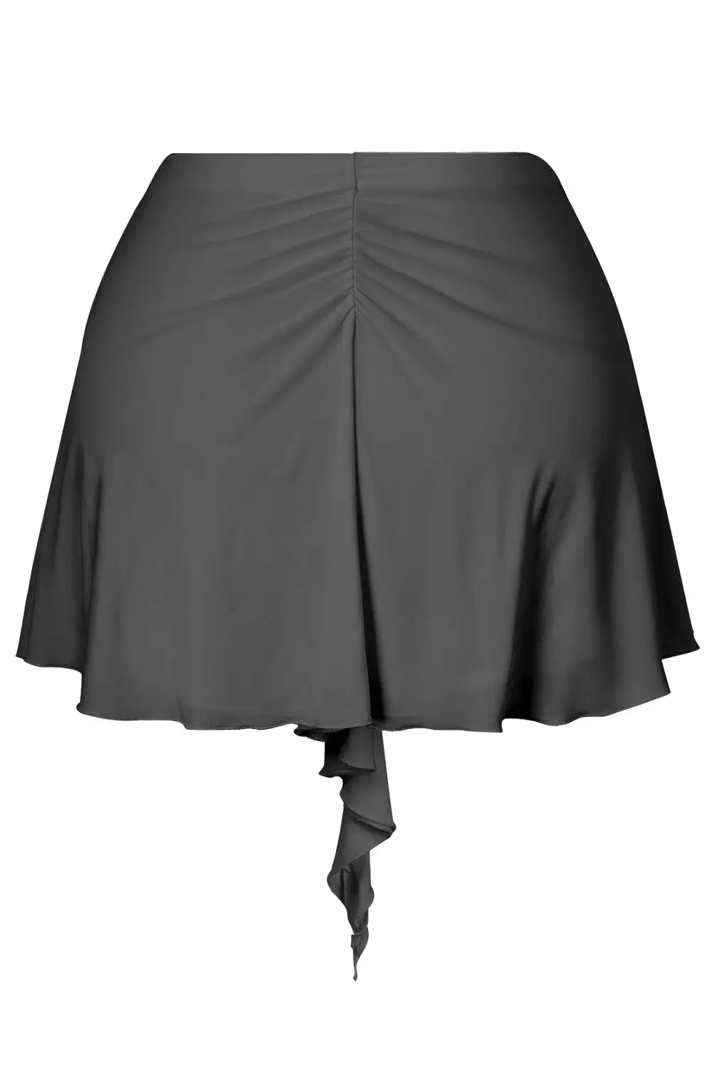 Business Talk Ruffled Hem Mini Skirt