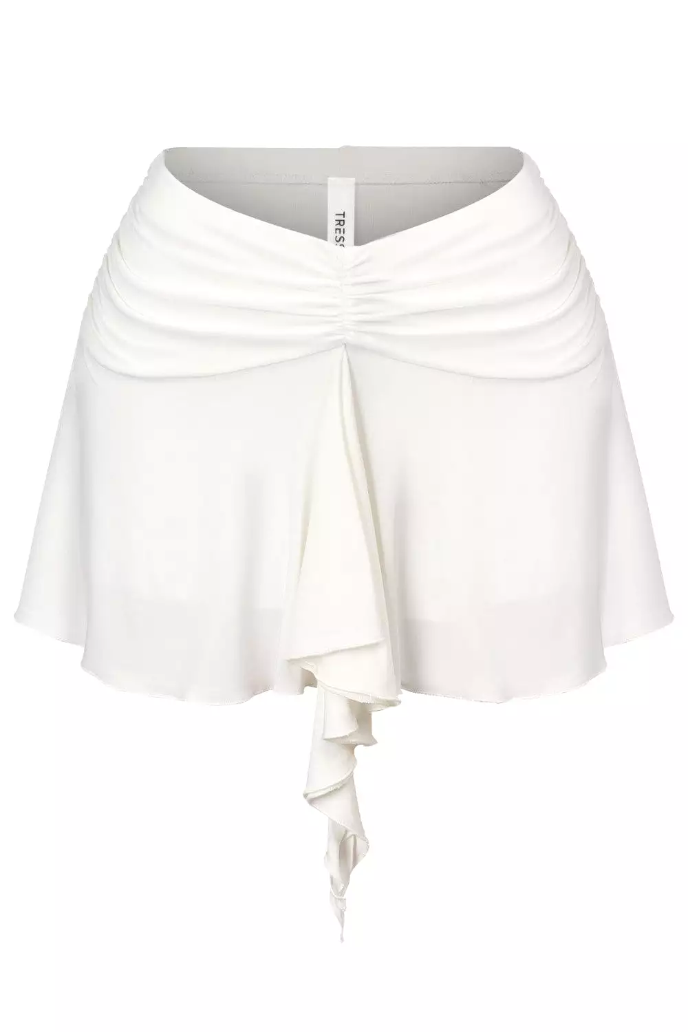 Business Talk Ruffled Hem Mini Skirt