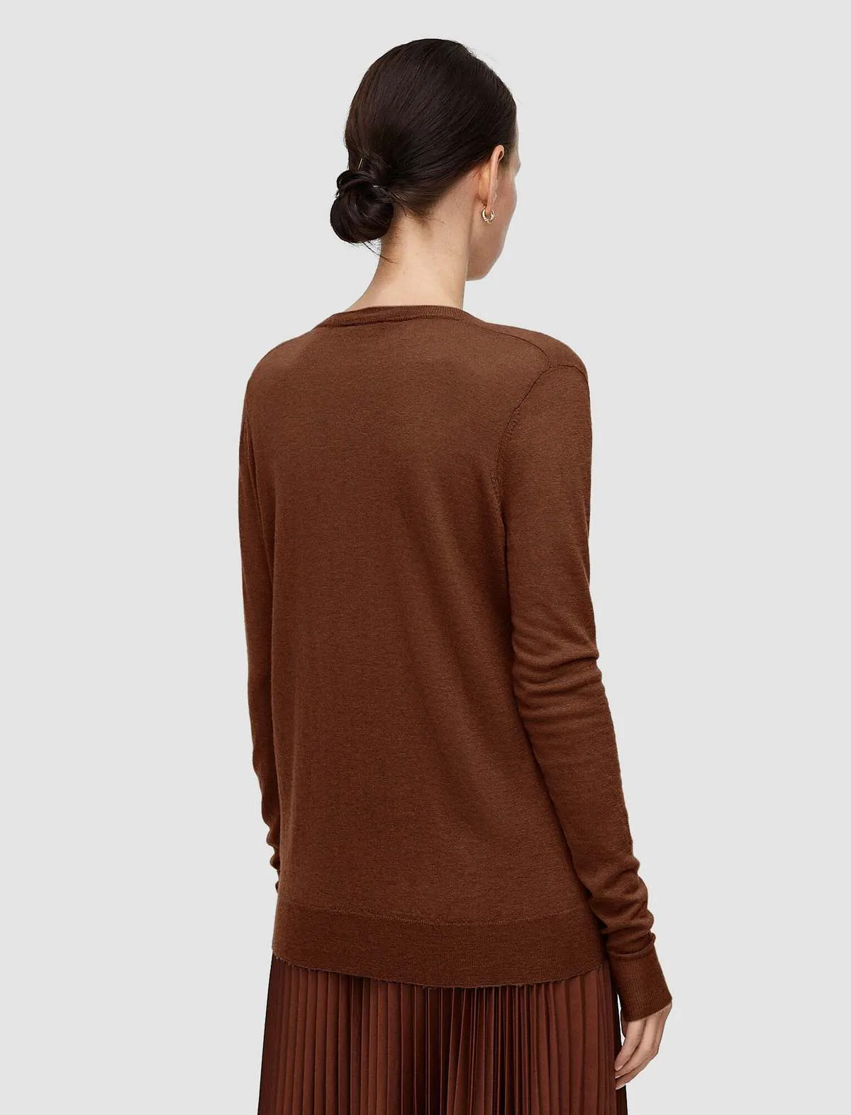 Cashair V-Neck Sweater - Mahogany