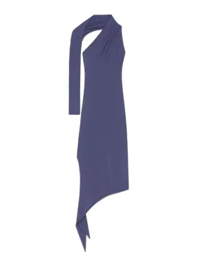 Courreges One Shoulder Jersey Dress