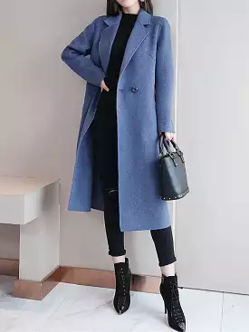 Elegant Women's Long Overcoat for Winter