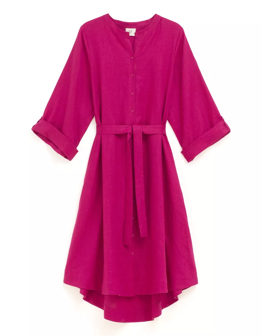 Elk - Elev Shirt Dress Bright Pink