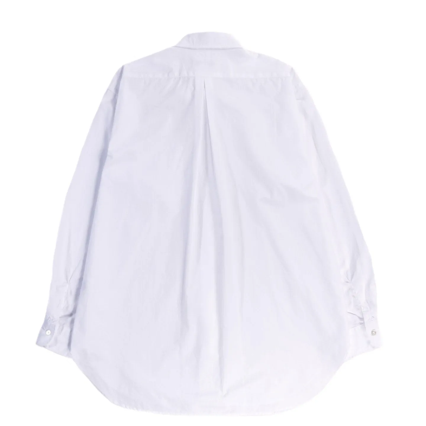 ENGINEERED GARMENTS ROUNDED COLLAR SHIRT WHITE BROADCLOTH