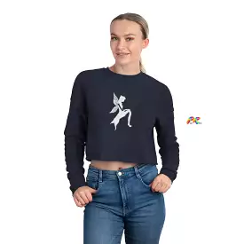 Fairy Silhouette Women's Cropped Sweatshirt