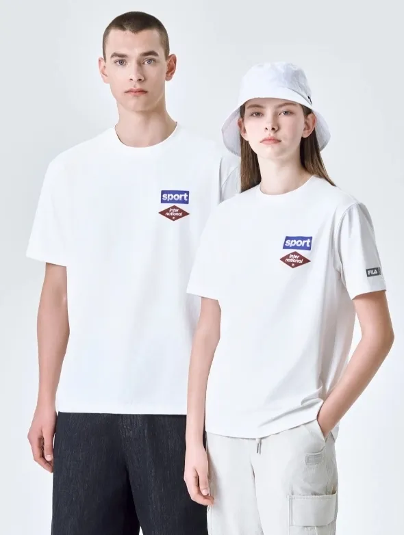 FILA  |U-Neck Short Sleeves T-Shirts