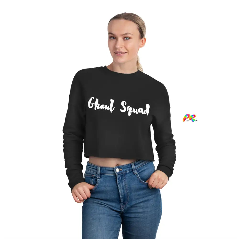 Ghoul Squad Cropped Sweatshirt