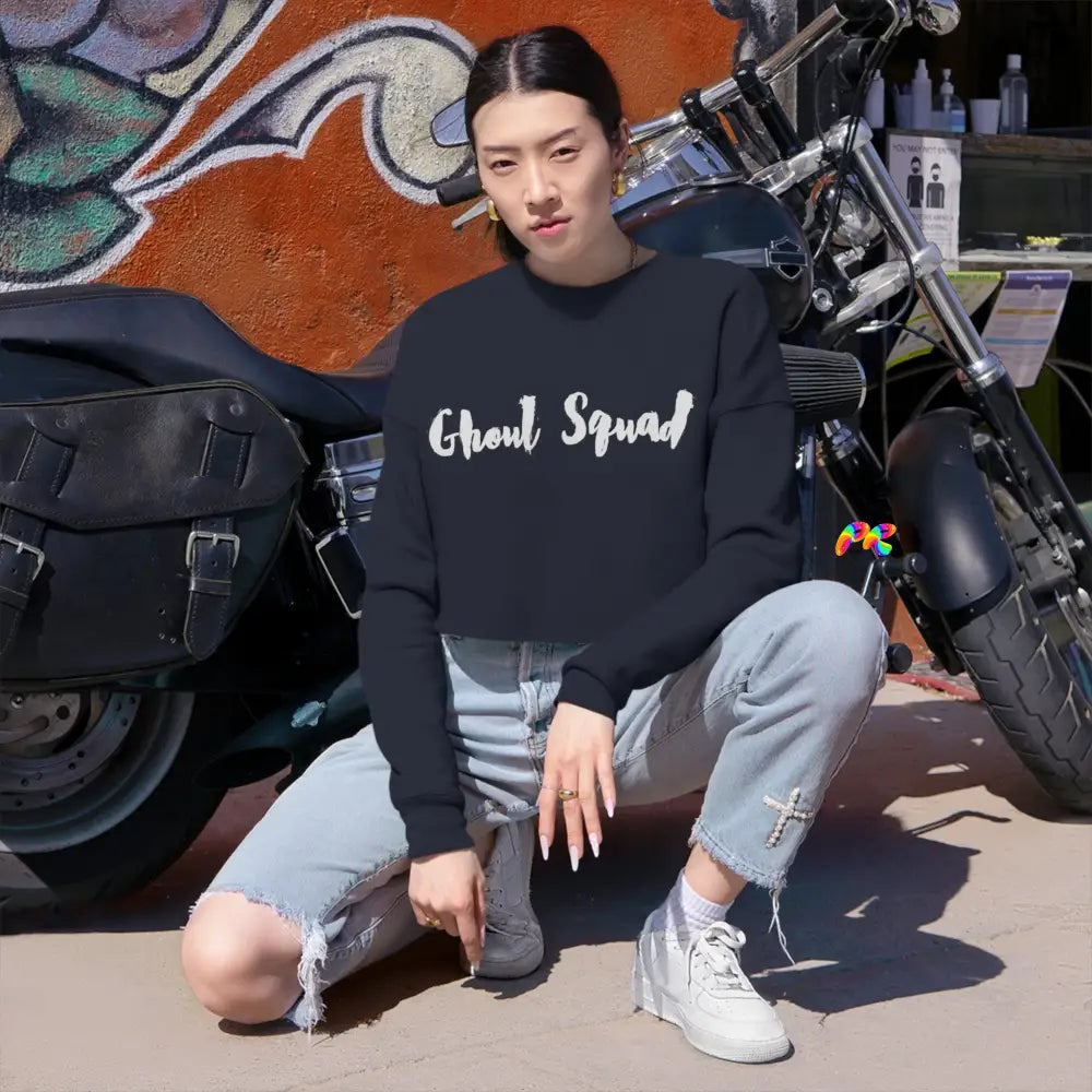 Ghoul Squad Cropped Sweatshirt