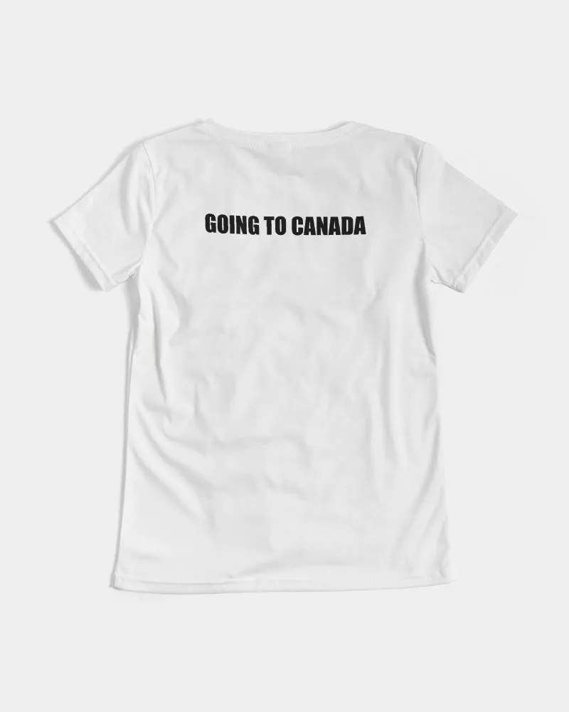 GOING TO CANADA Women's All-Over Print V-Neck Tee