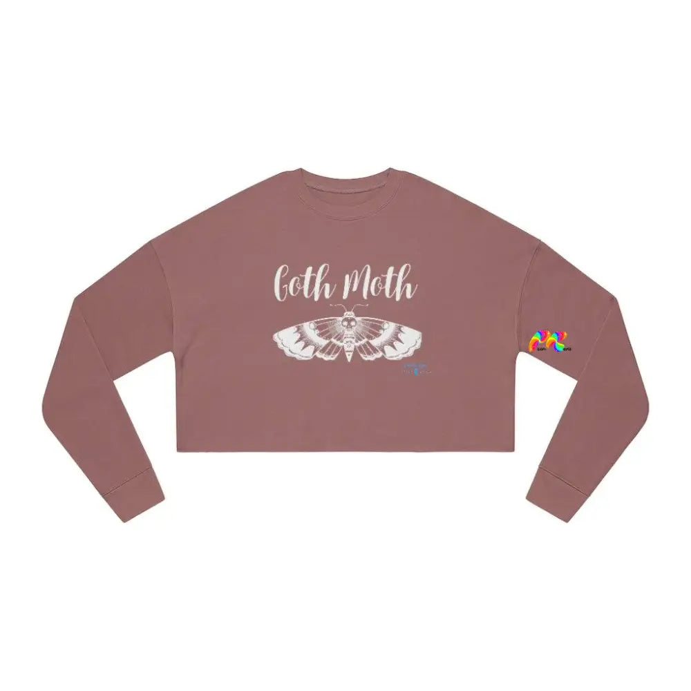 Goth Moth Women's Cropped Sweatshirt