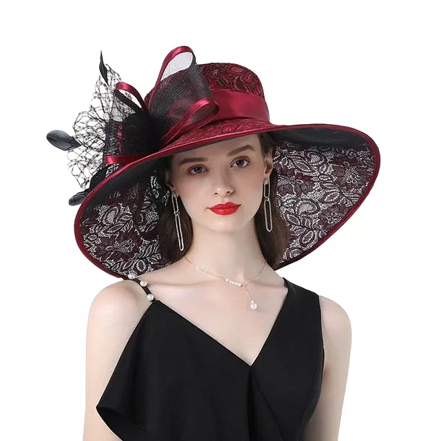 Hat Queen Santha (Wine Red)