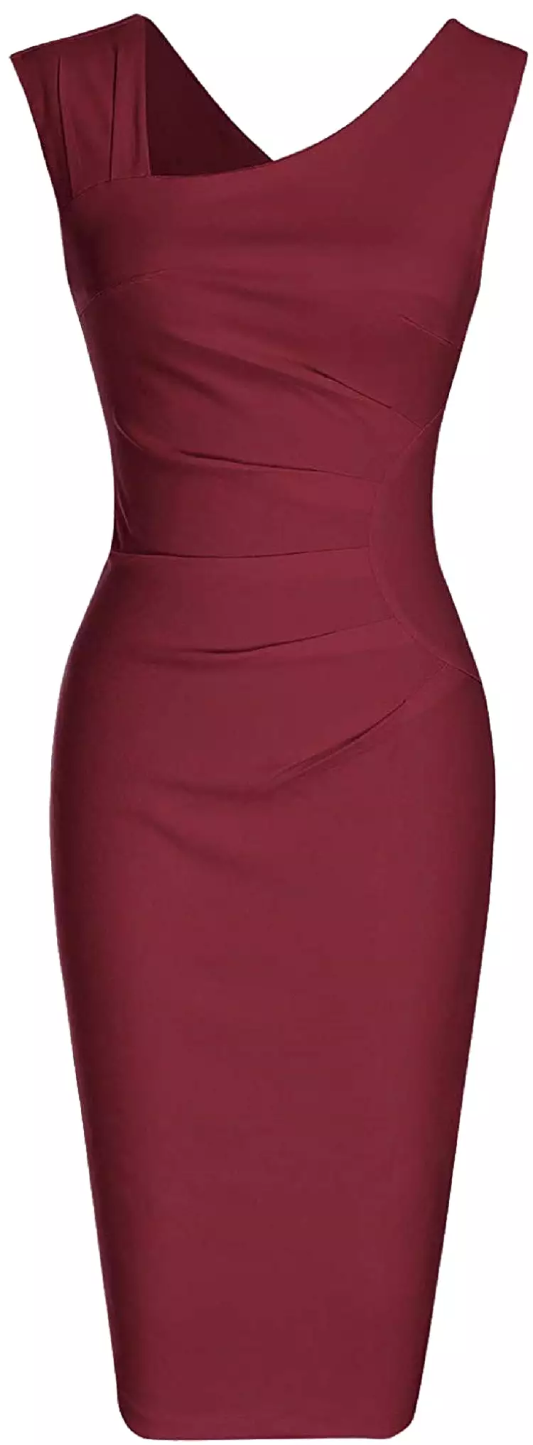 Haute Edition Women's Ruched Shoulder Bodycon Sheath Dress