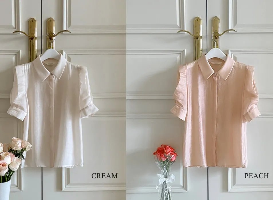 I AM MARI  |Plain Office Style Elegant Style Shirts & Blouses