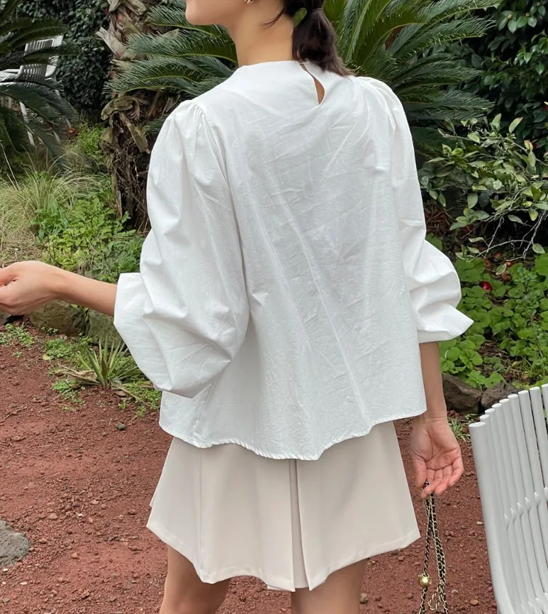 I AM MARI  |Puff Sleeves Shirts & Blouses