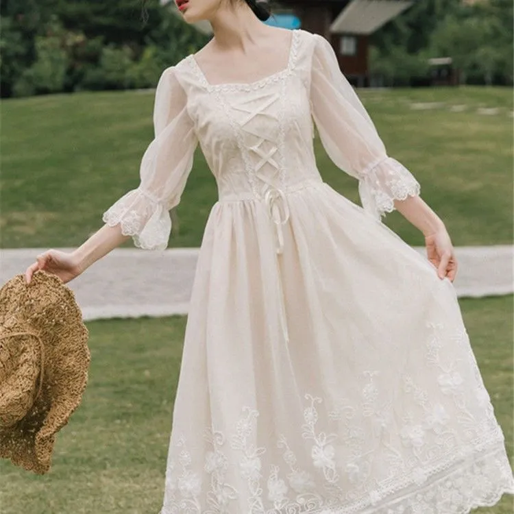 Keira Vintage-Aesthetic Princess Fairy Dress