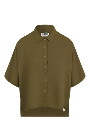 Kimono Women's Linen Shirt | Khaki