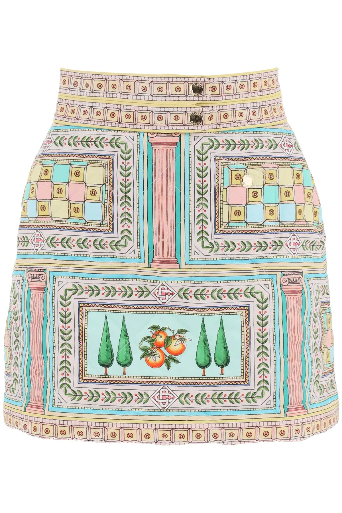 Le Labyrinthe Quilted Mini Skirt