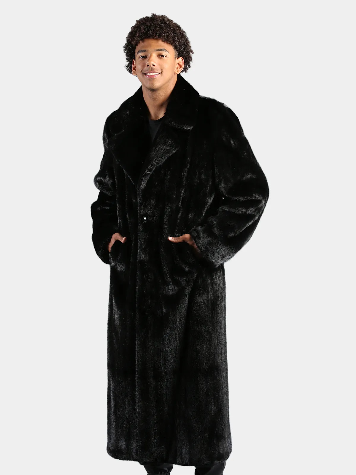 Men's Ranch Mink Fur Coat - Day Furs