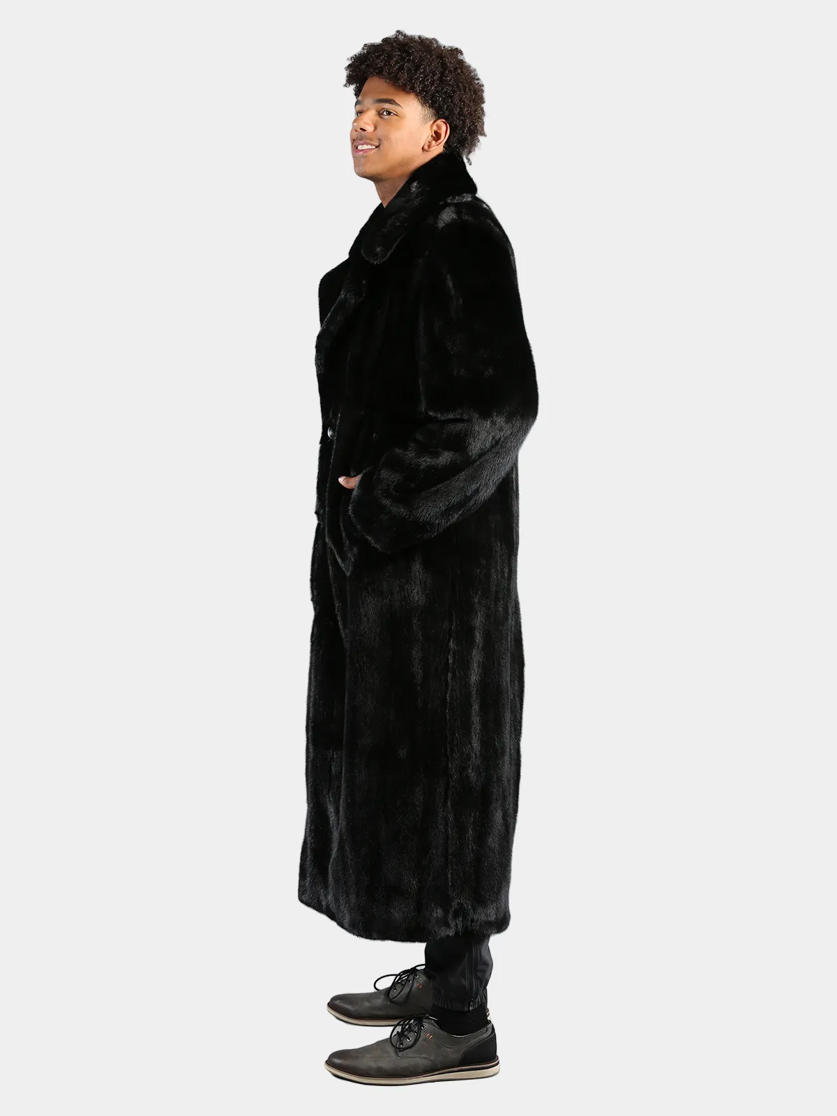 Men's Ranch Mink Fur Coat - Day Furs