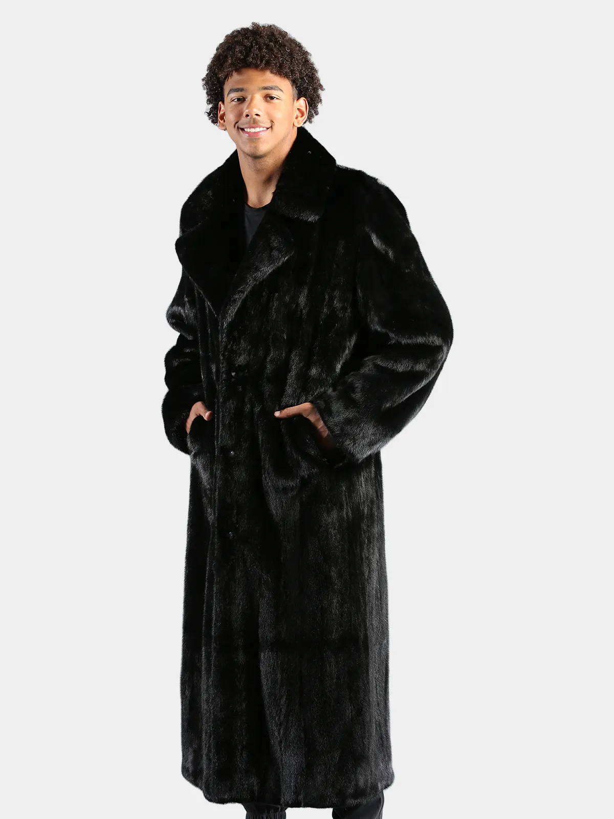 Men's Ranch Mink Fur Coat - Day Furs