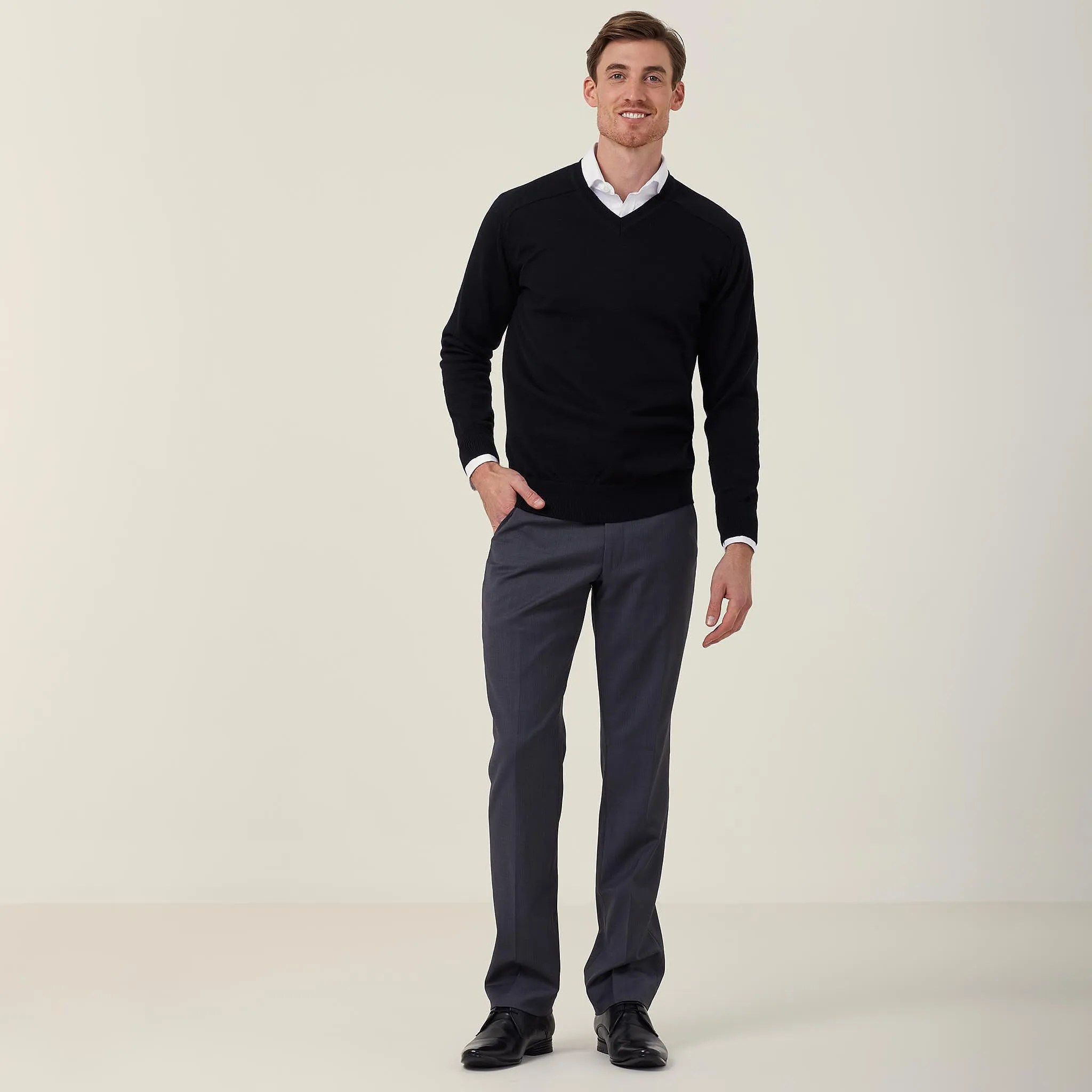 Merino Wool V-Neck Sweater