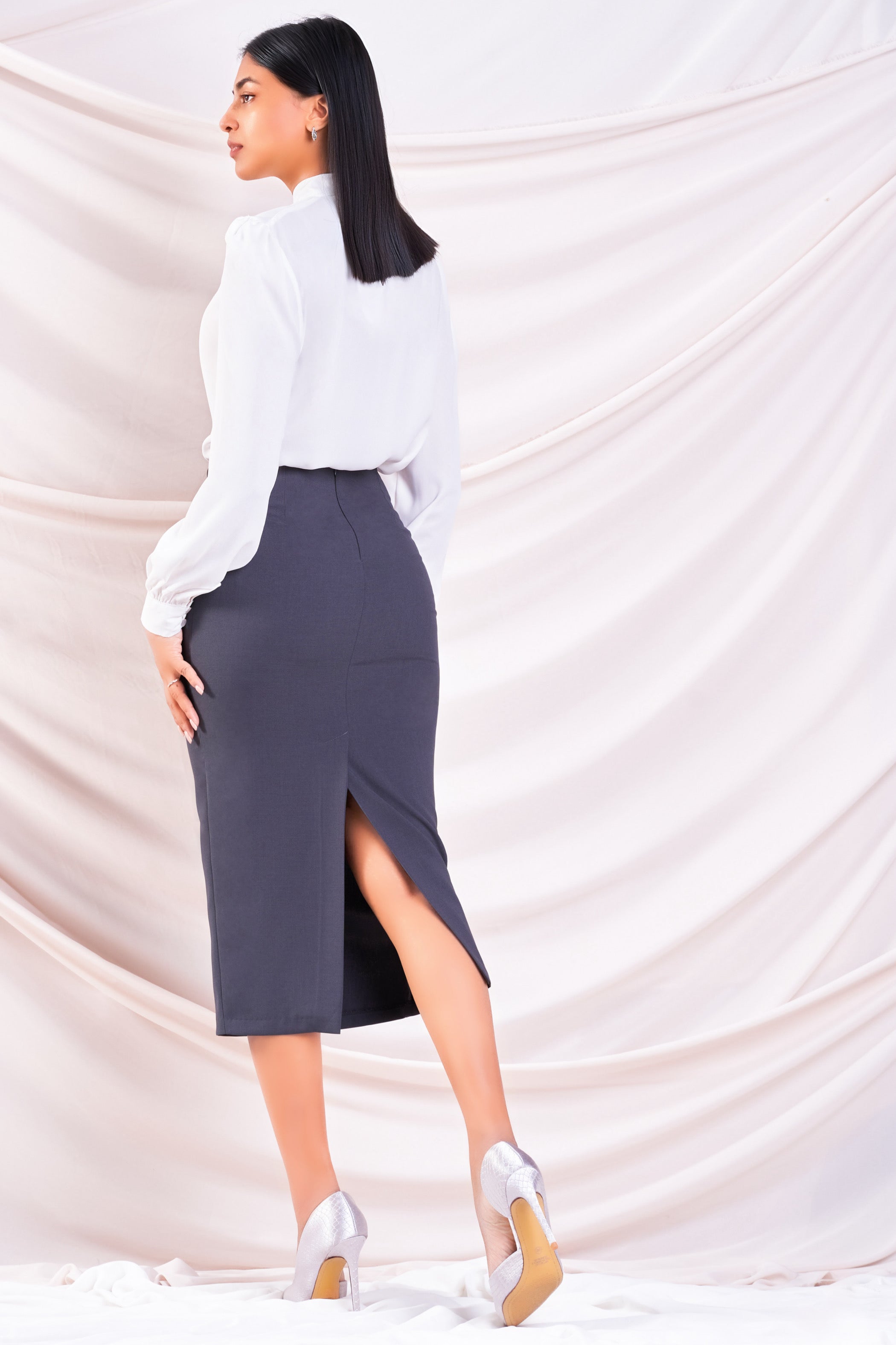 Midi Pencil Skirt