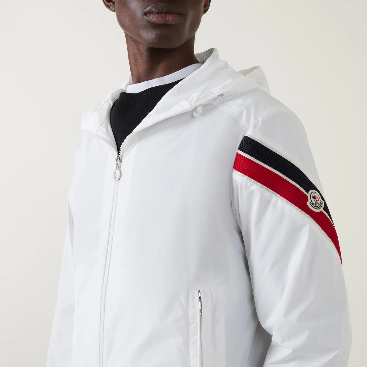 MONCLER Claut Lightweight Windbreaker Jacket - Cream