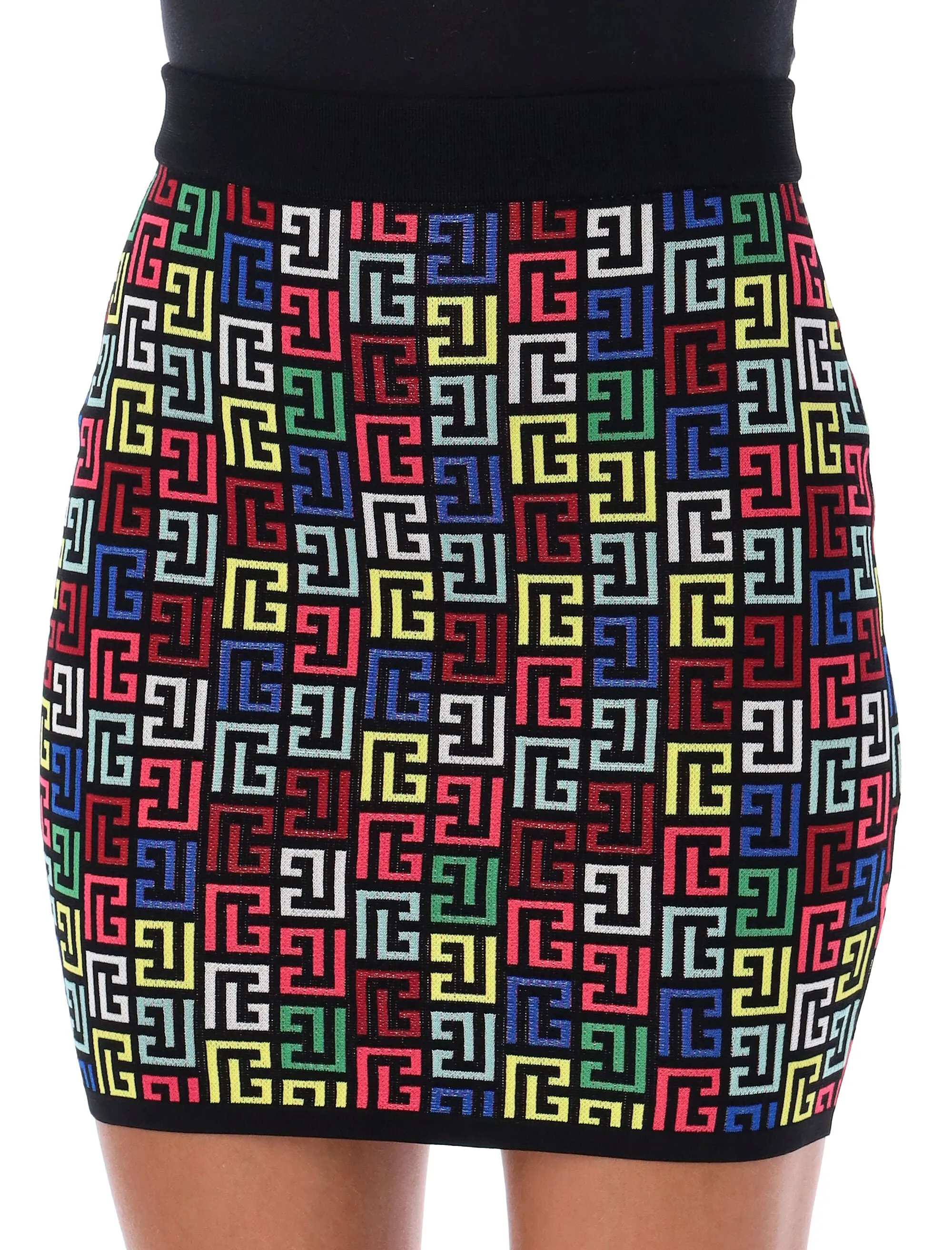 MONOGRAM MULTICOLOR MINI SKIRT