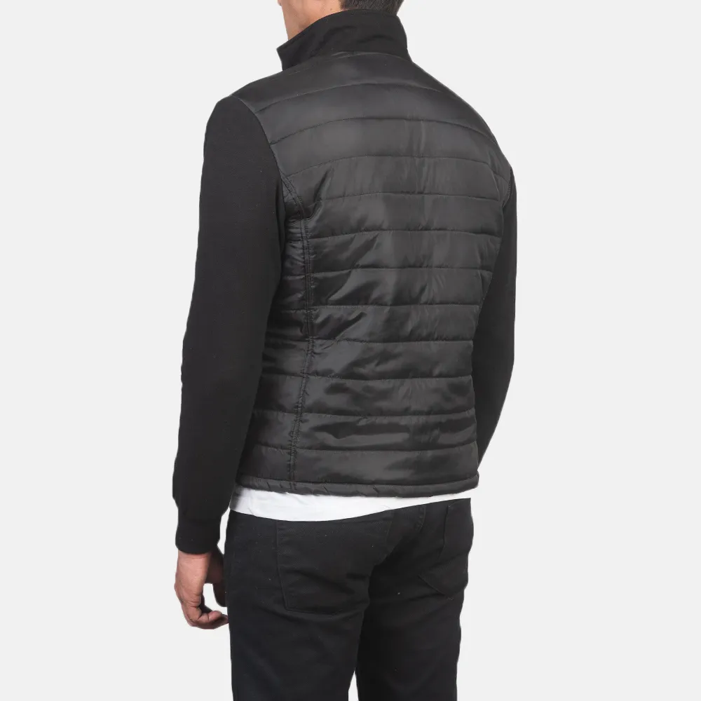 Nashville Quilted Black Windbreaker Jacket