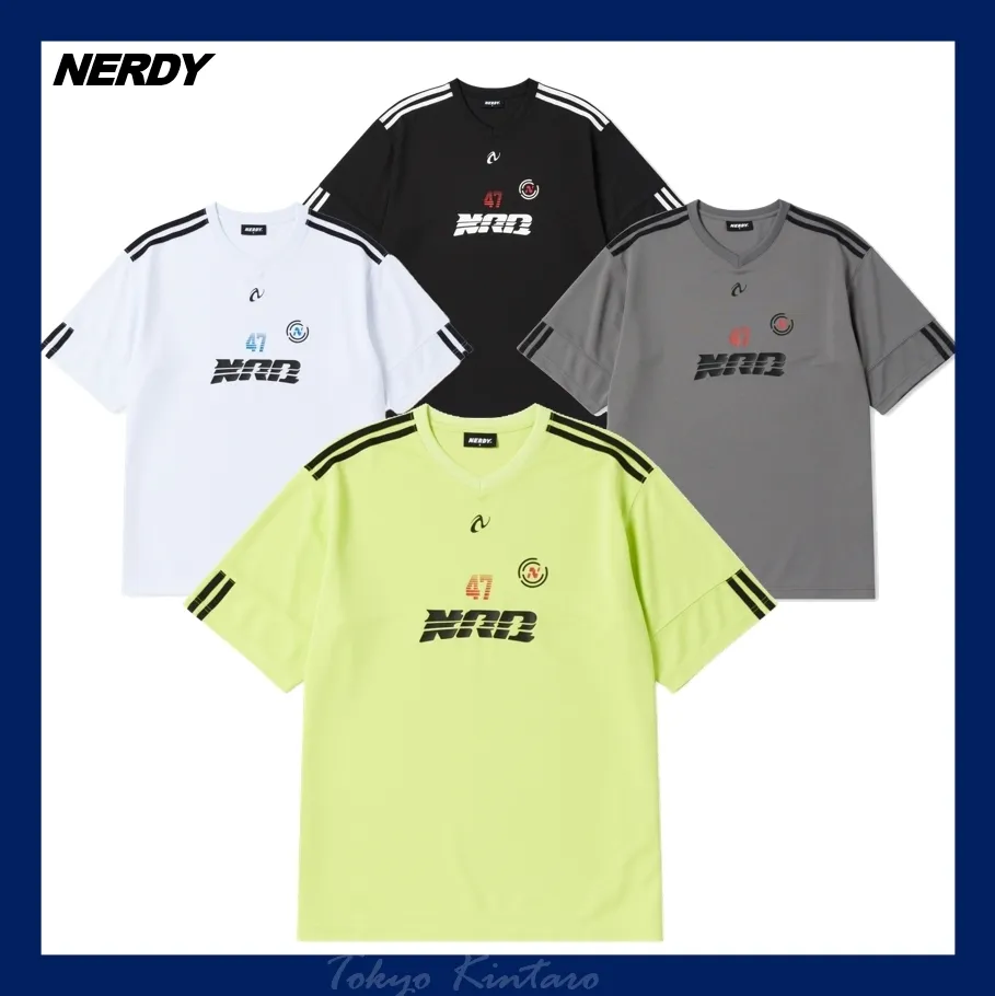 NERDY  |Street Style Logo T-Shirts