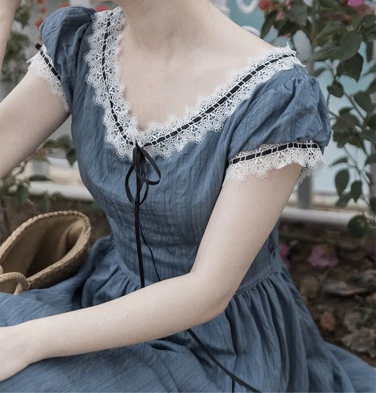 Nightfall Poem Vintage-style Romantic Academia Dress