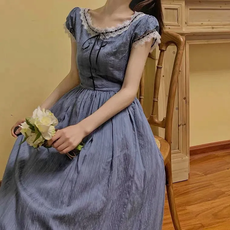 Nightfall Poem Vintage-style Romantic Academia Dress