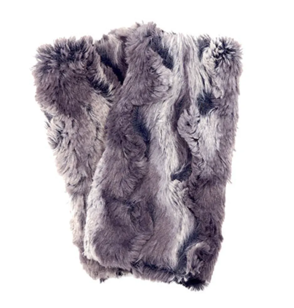 Pandemonium faux fur fingerless gloves