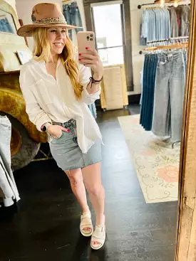 Peyton Denim Mini Skirt