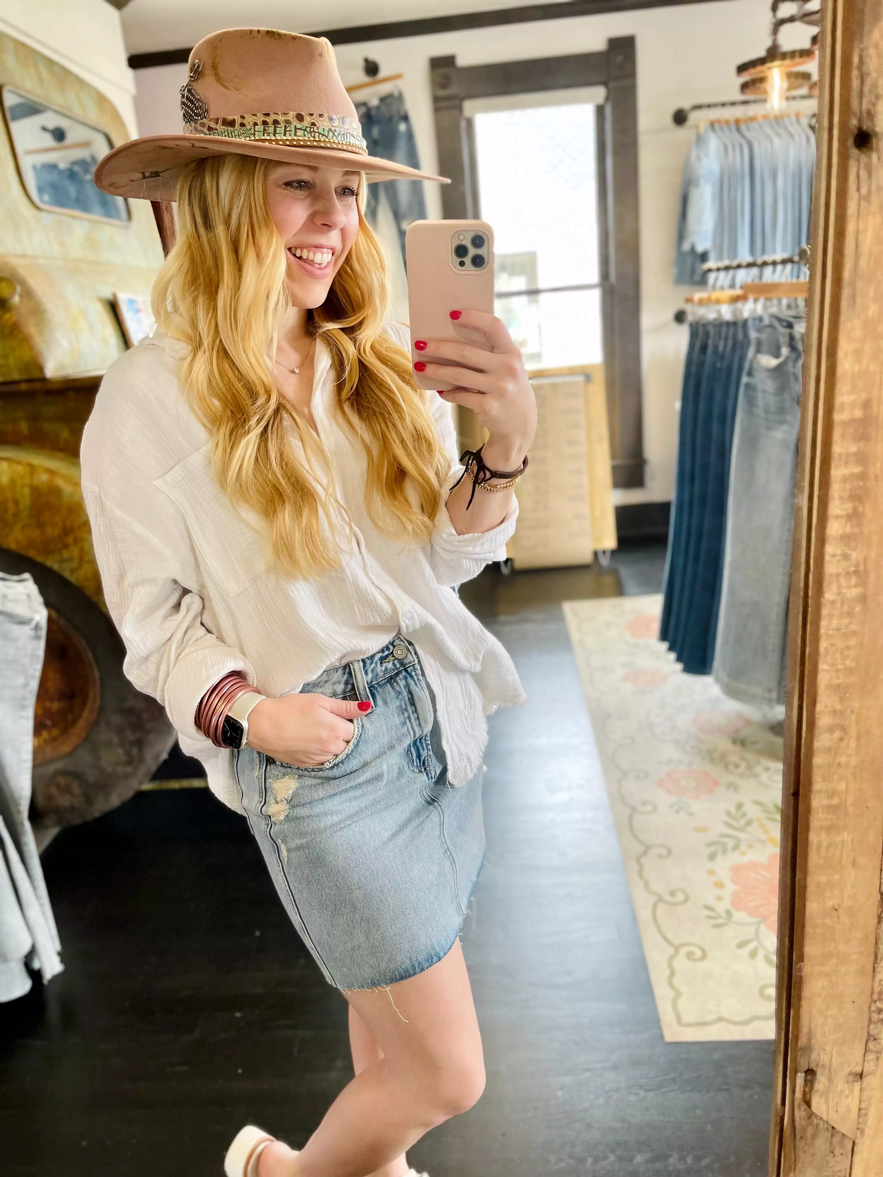 Peyton Denim Mini Skirt