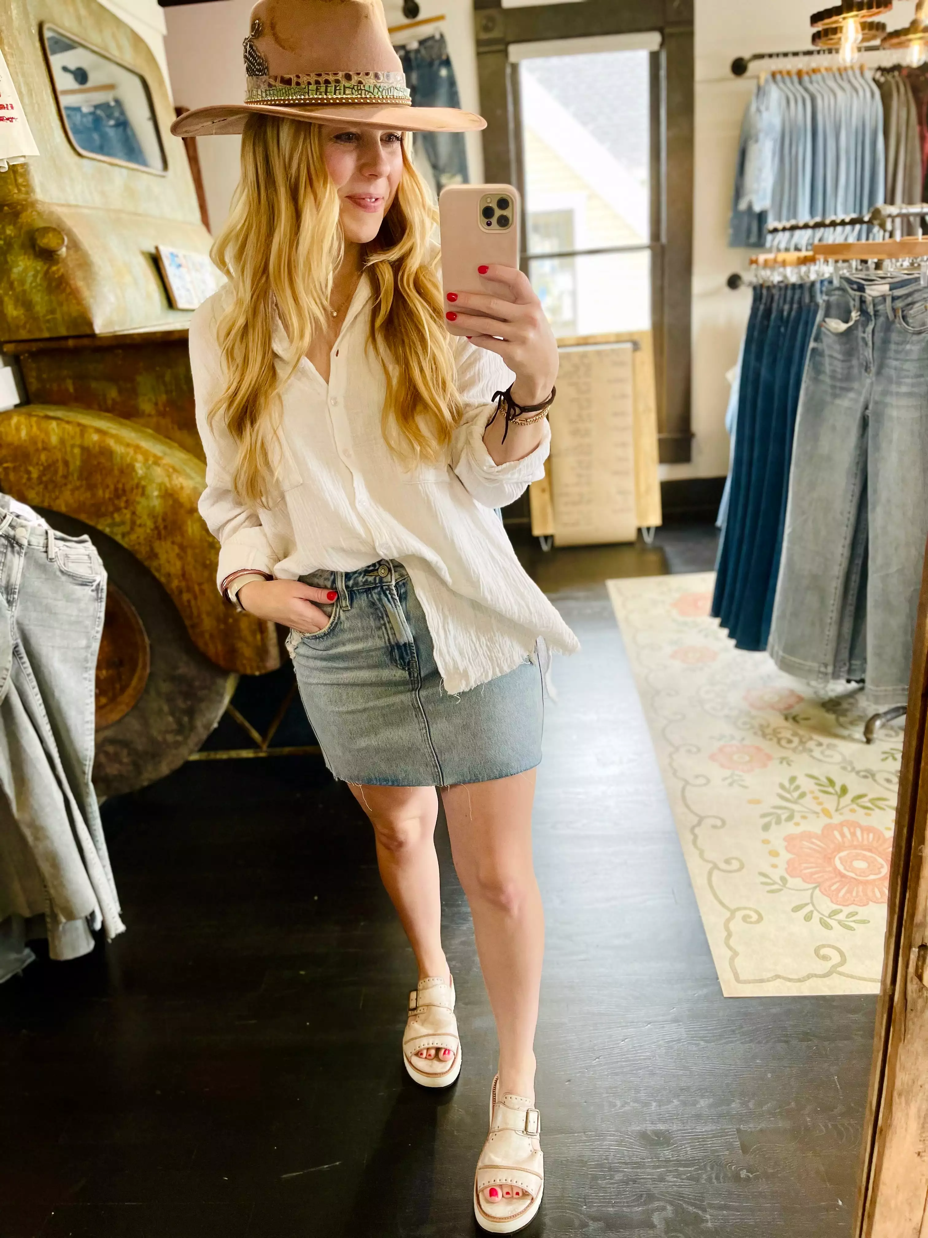 Peyton Denim Mini Skirt