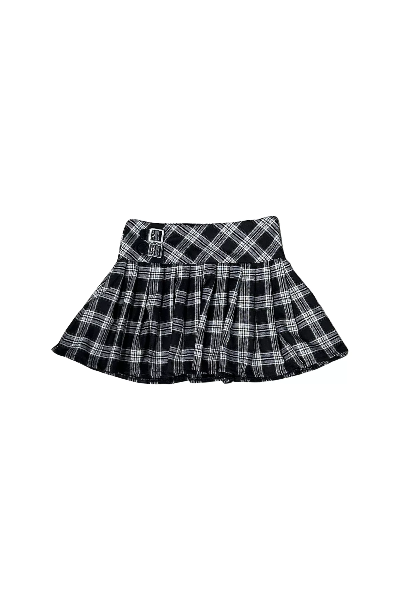 Plaid Pleated Skirt