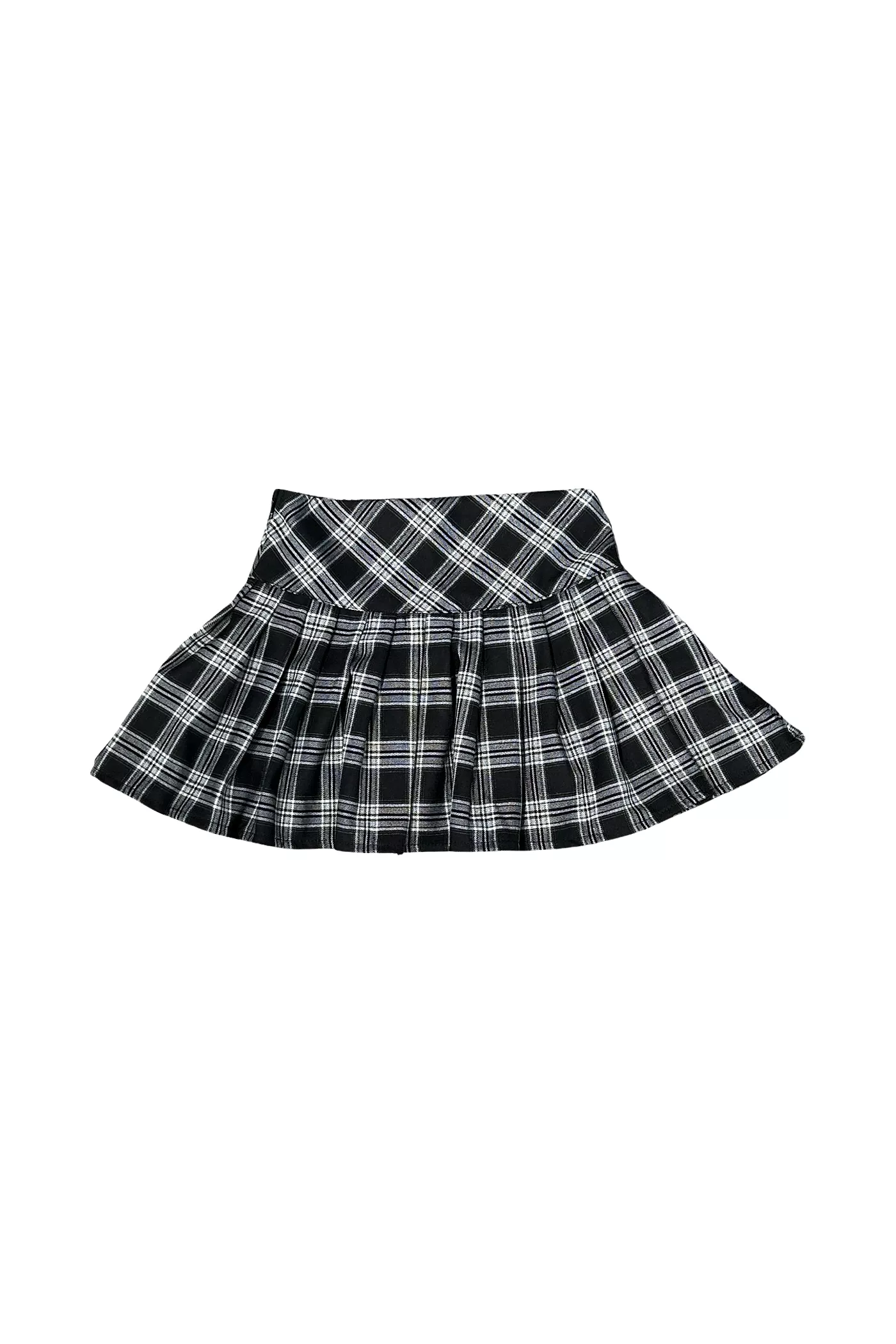 Plaid Pleated Skirt