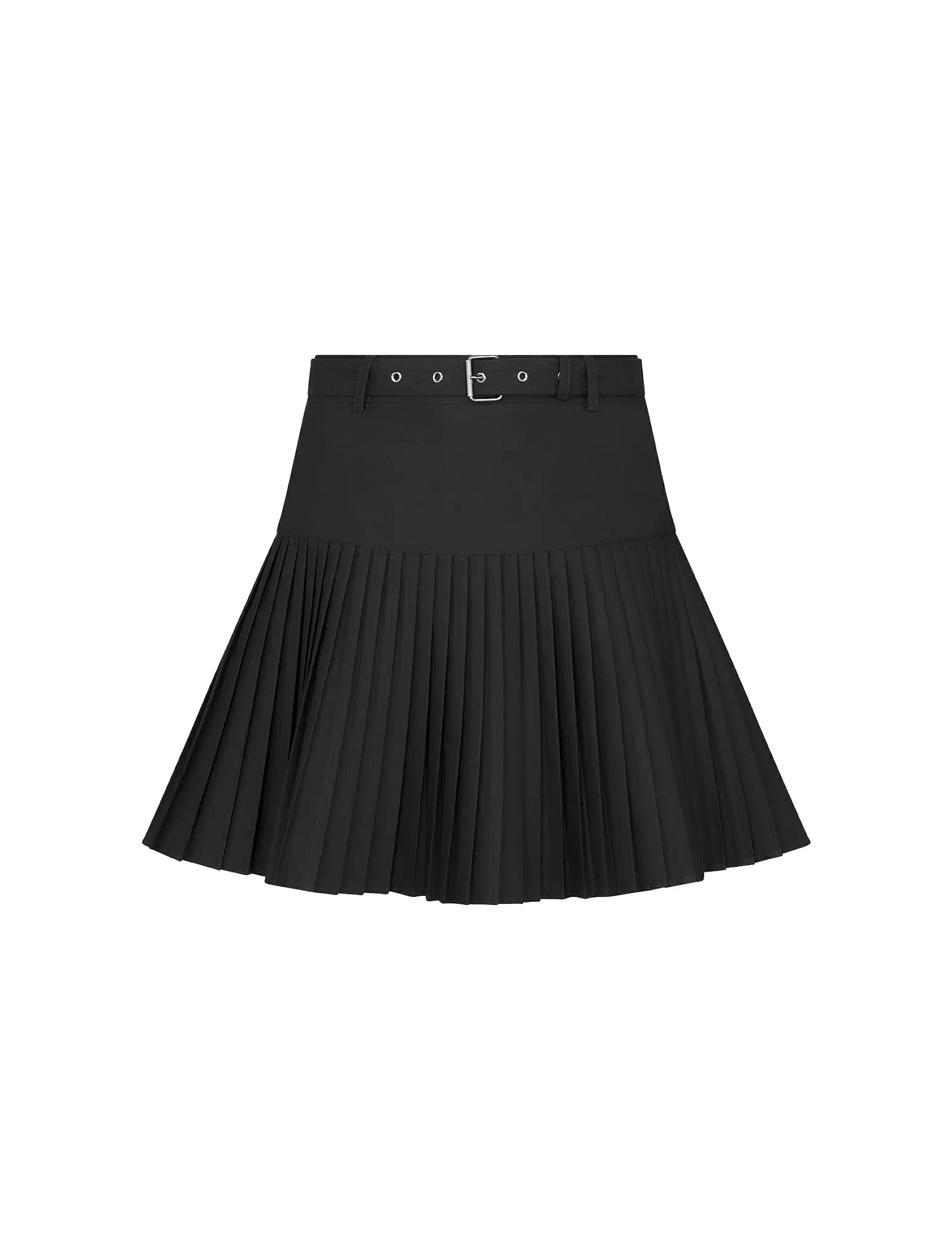 Pleated mini skirt